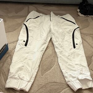 FP Movement by Free People White Joggers with Black Accents